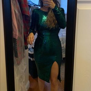 Dress the population sequin dress